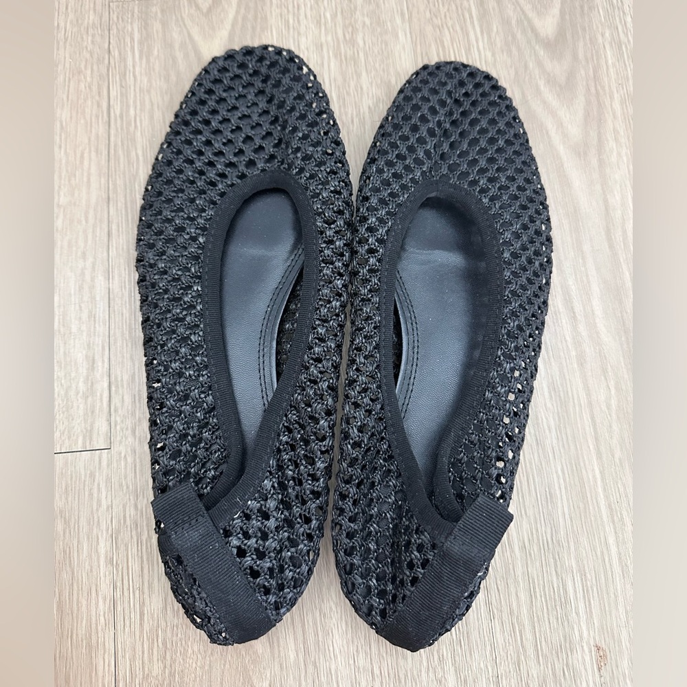 H&M Black Women's Mesh Ballet Flats 38